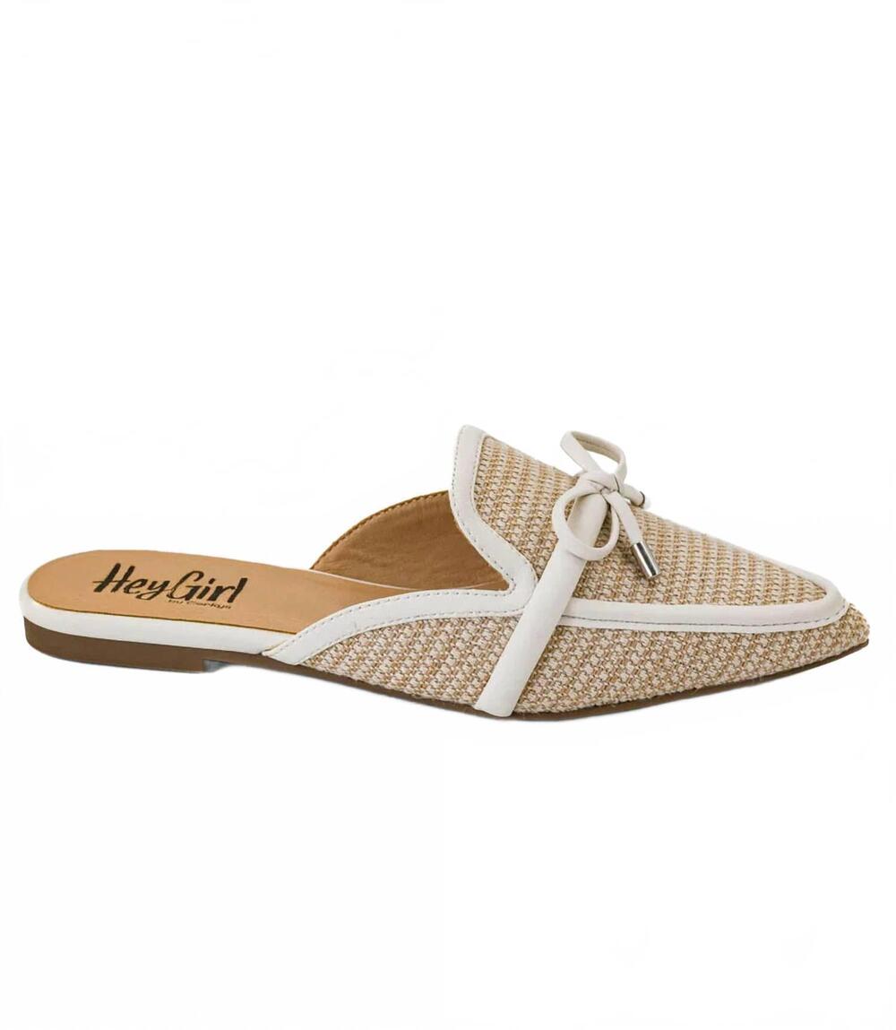 NEW CORKYS FOOTWEAR women's tip included mule in ivory combo